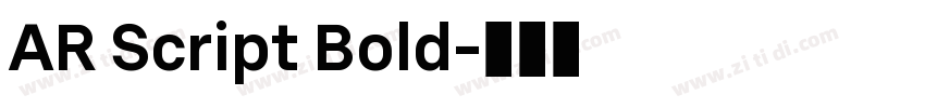 AR Script Bold字体转换